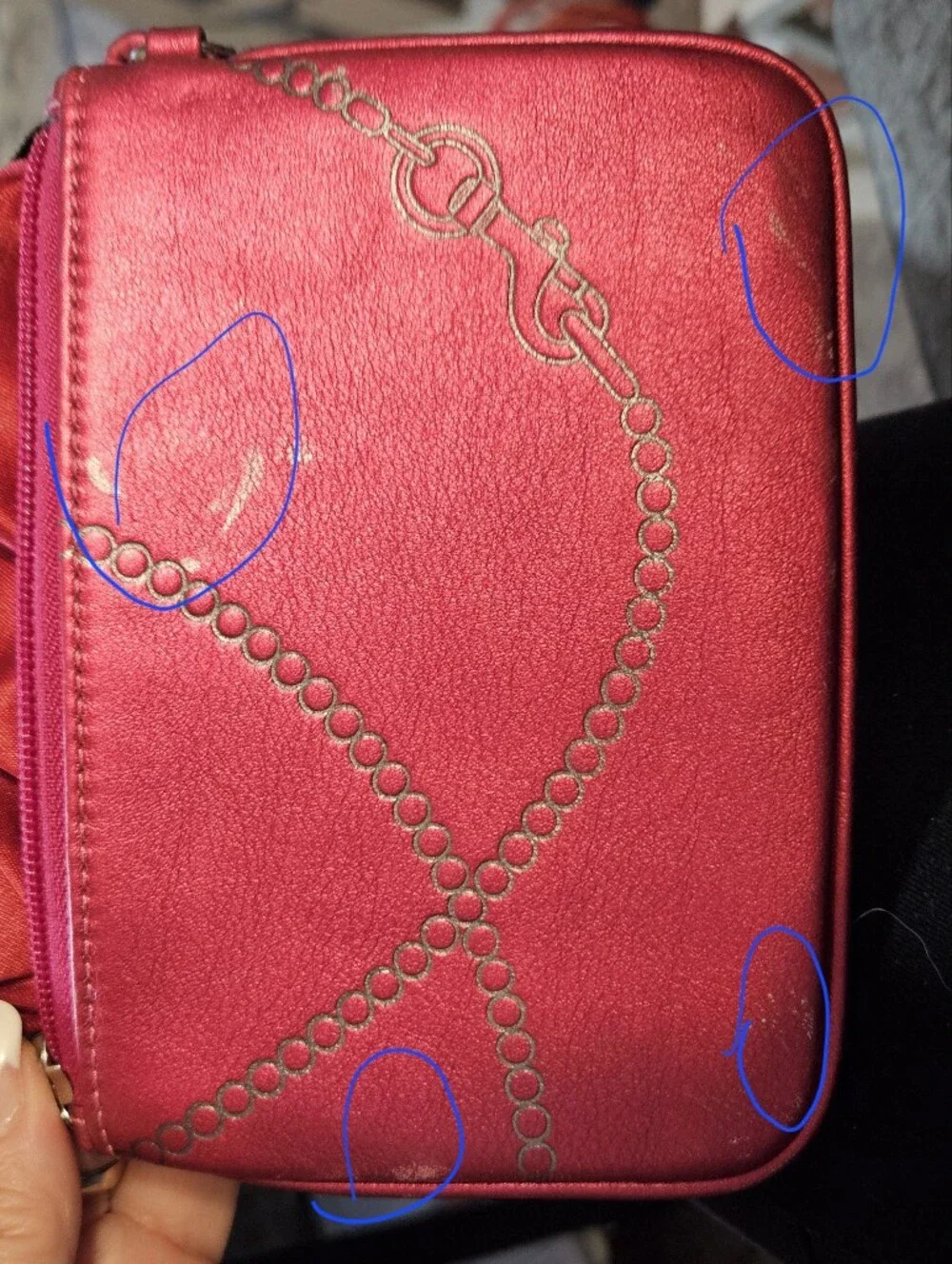 Coach Raspberry Wristlet With Hangtag, NWT, 6